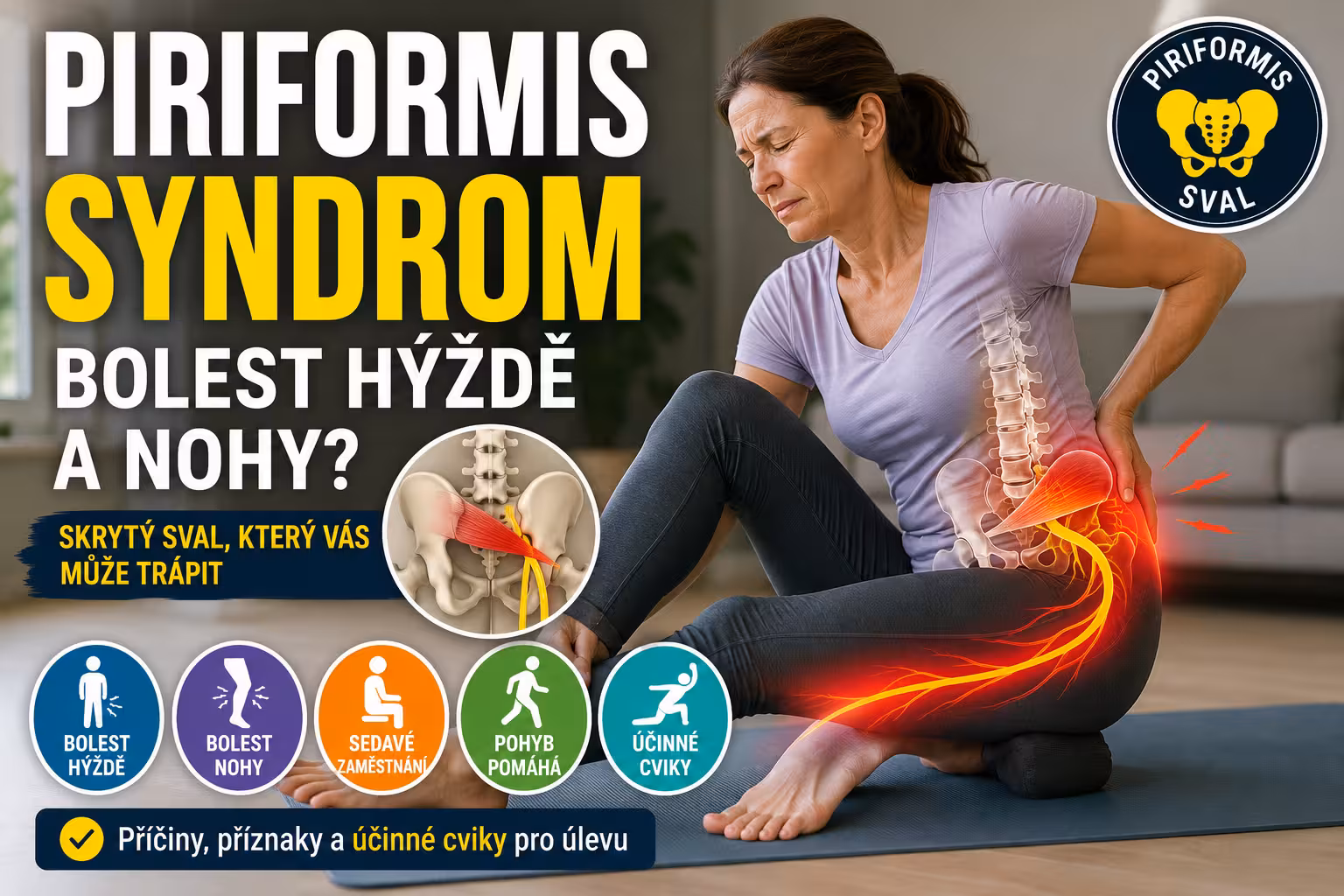 Piriformis syndrom: bolest hýždě a nohy | Levita.cz