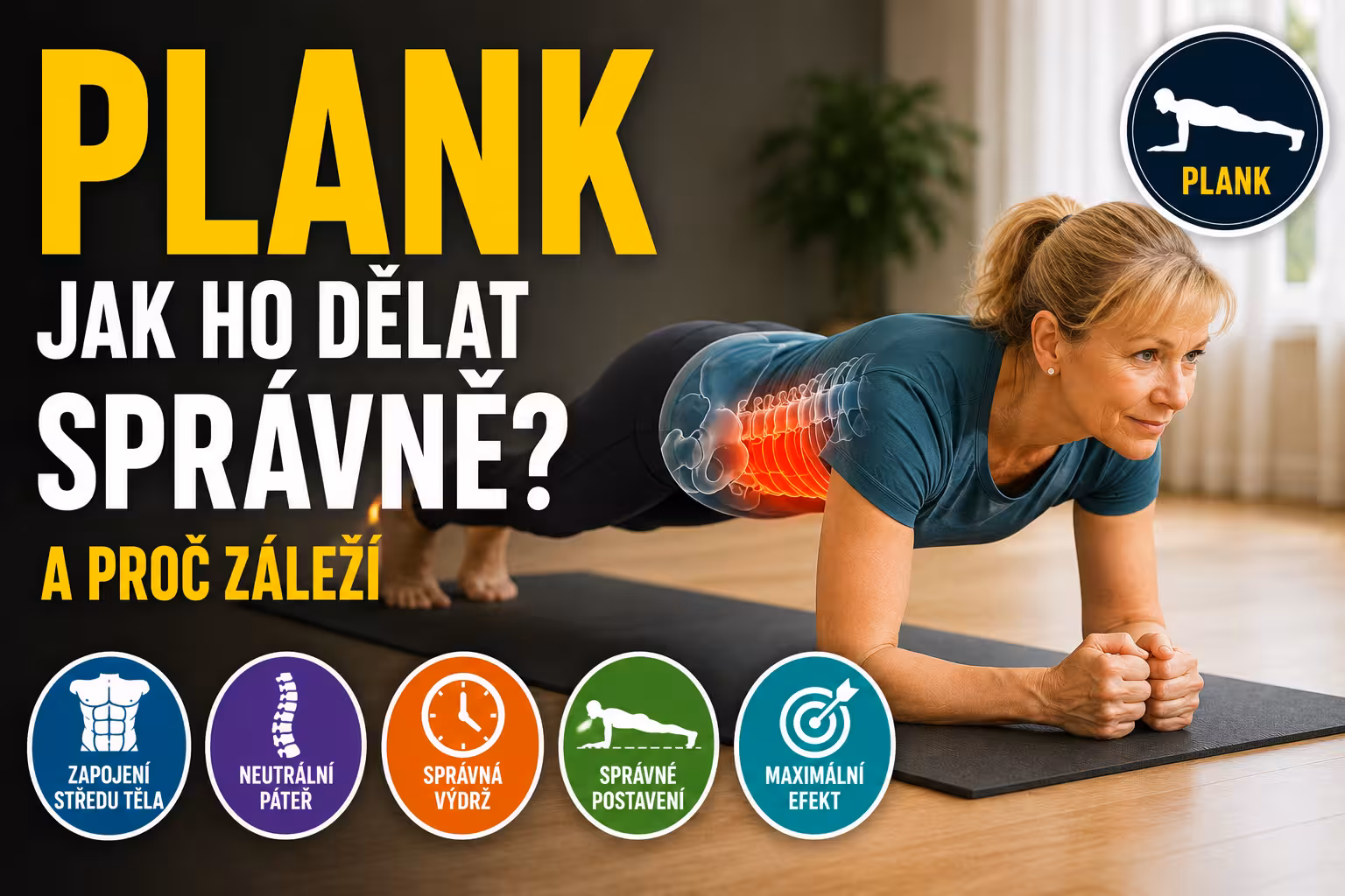 Plank: Jak ho dělat správně a proč záleží | Levita.cz