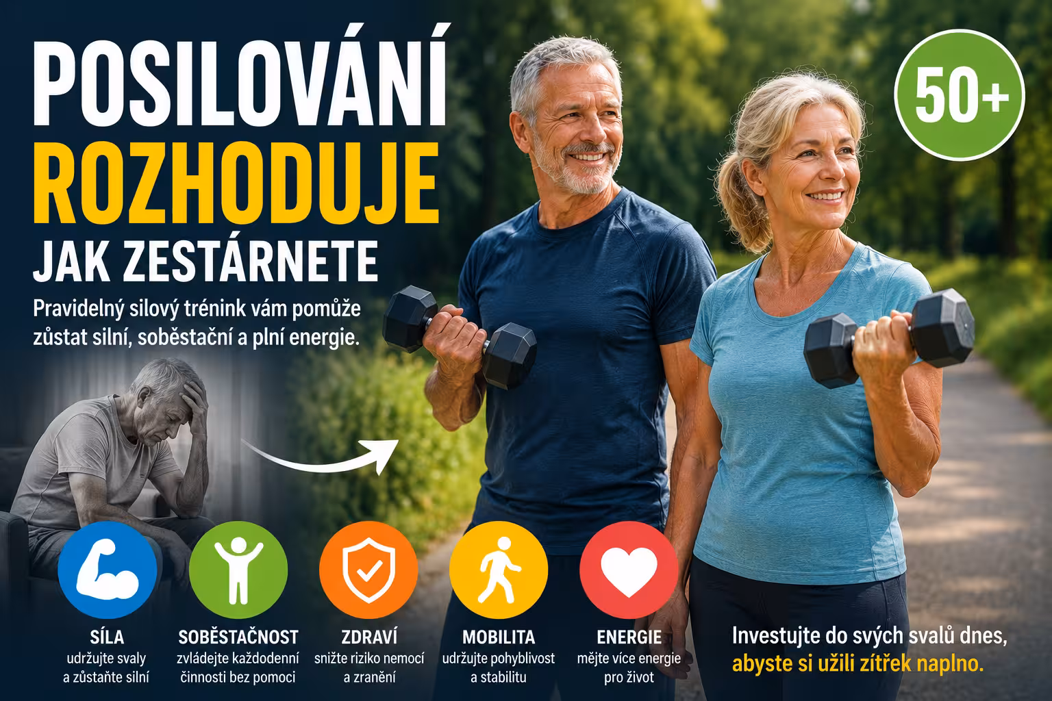 Posilování rozhoduje, jak zestárnete | Levita.cz