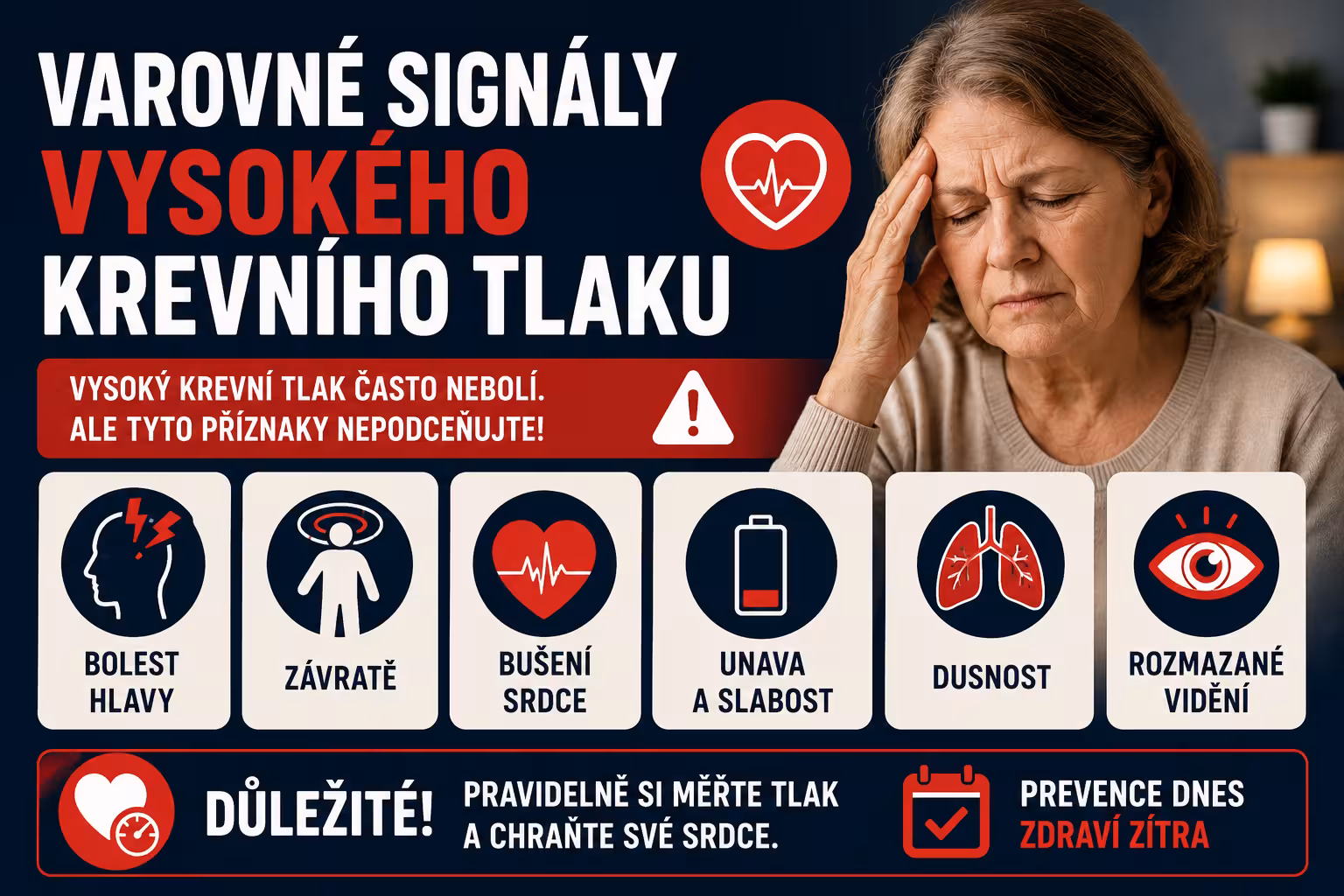 Varovné signály vysokého krevního tlaku | Levita.cz