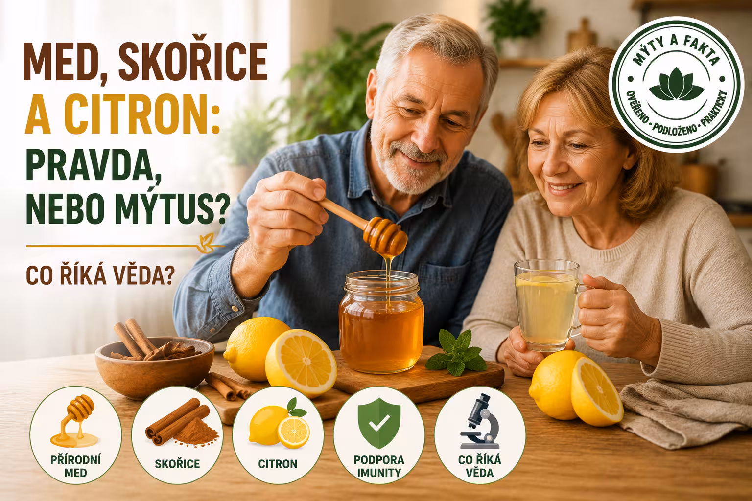 Zázračný nápoj na hubnutí, cukr a cholesterol? Pravda o medu, skořici a citronu