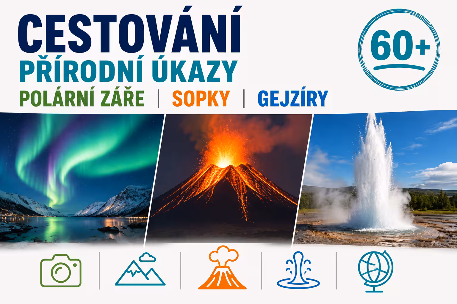 Cestování za přírodními úkazy: Polární záře, sopky, gejzíry – kdy a kam vyrazit