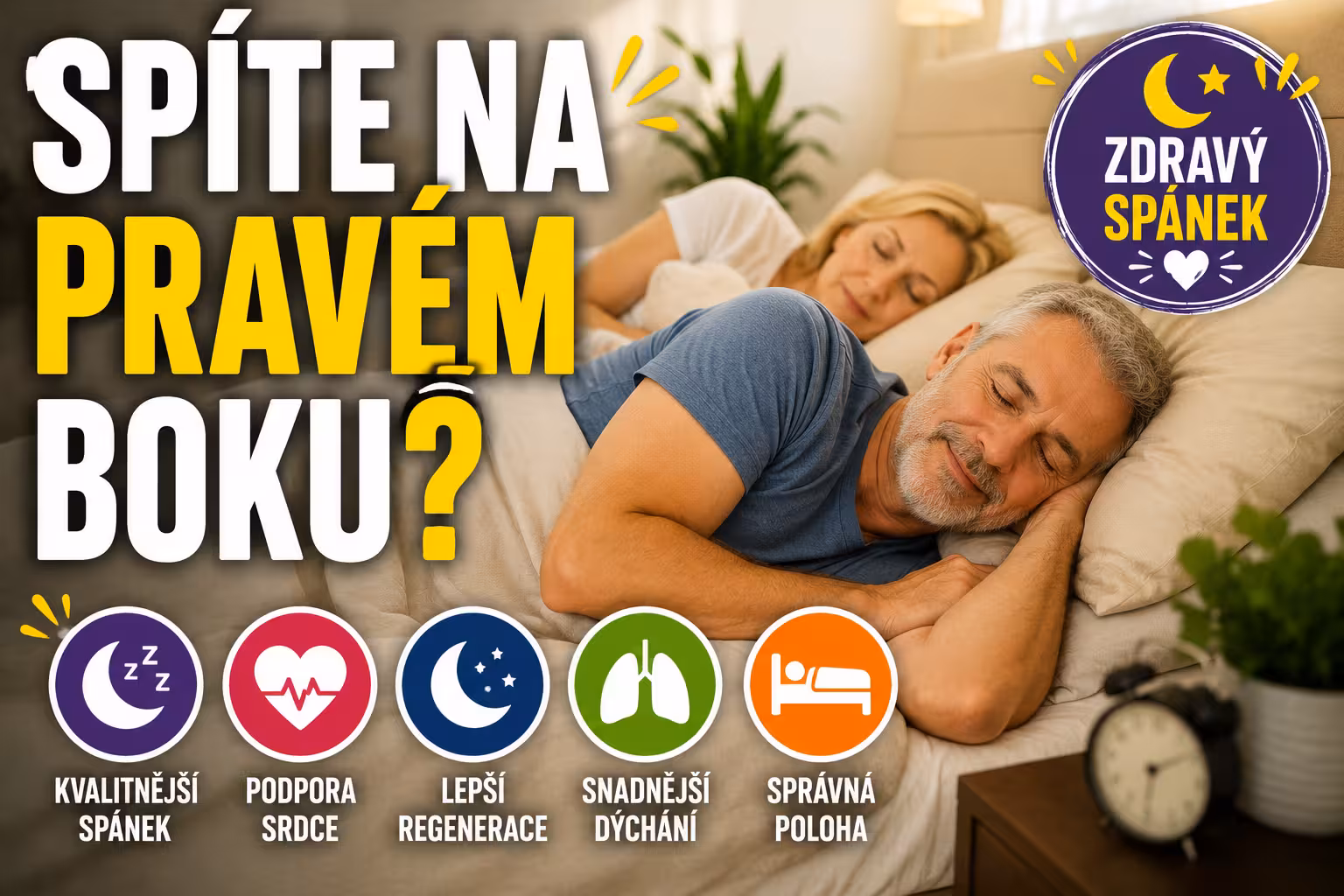 Spánek na pravém boku: vliv na zdraví | Levita.cz