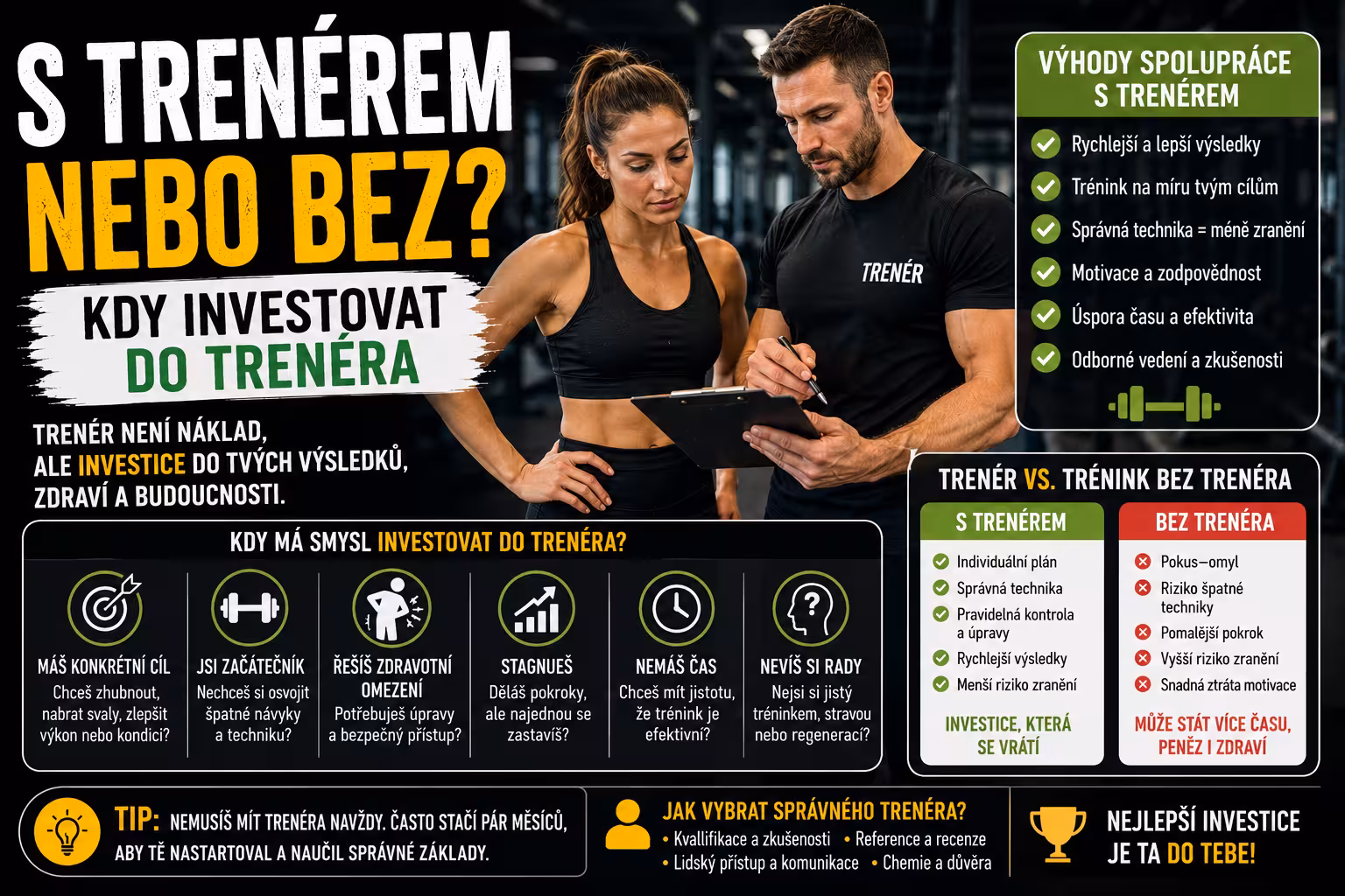 S trenérem nebo sám? Kdy investovat do trenéra | Levita.cz