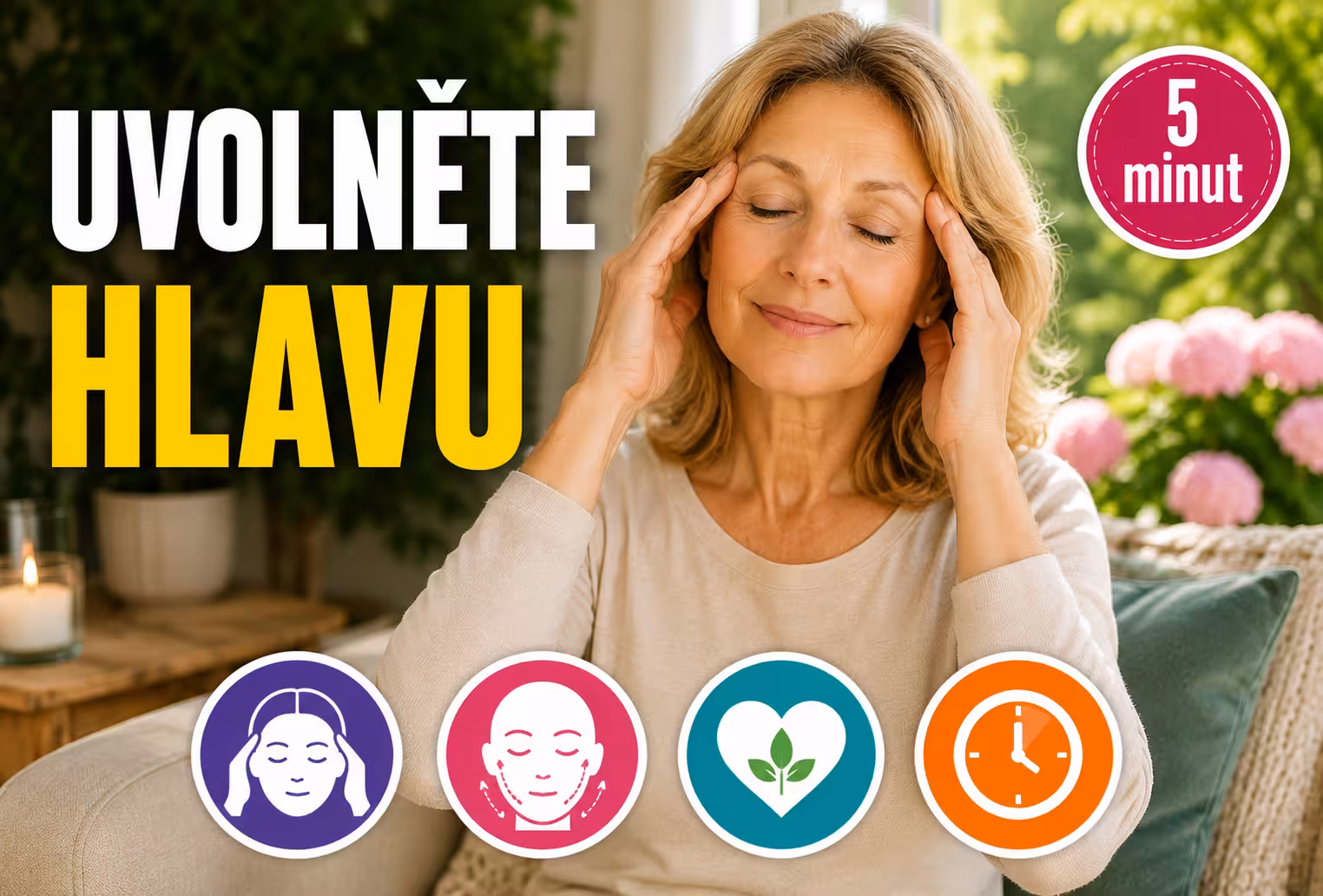 Masáž hlavy a obličeje TČM - 5 minut denně | Levita.cz