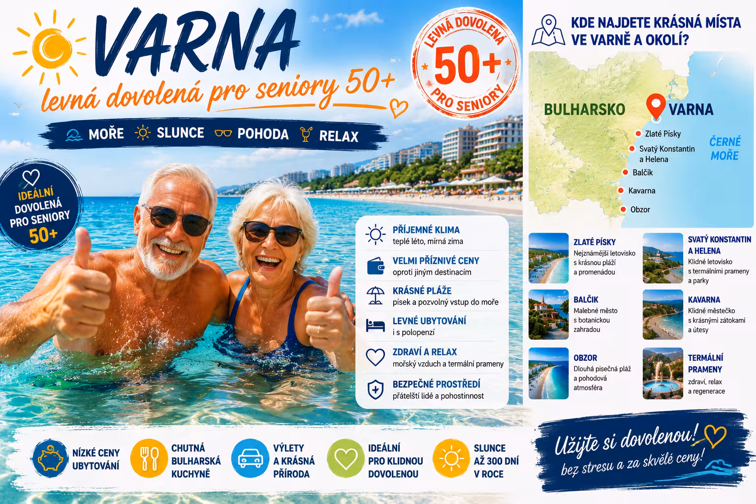 Varna: levná dovolená pro seniory | Levita.cz