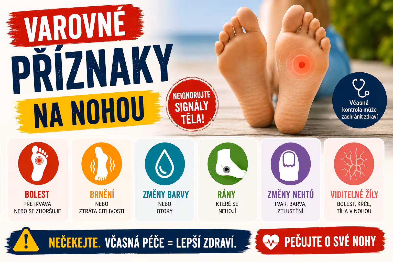 Varovné příznaky na nohou, které neignorovat | Levita.cz