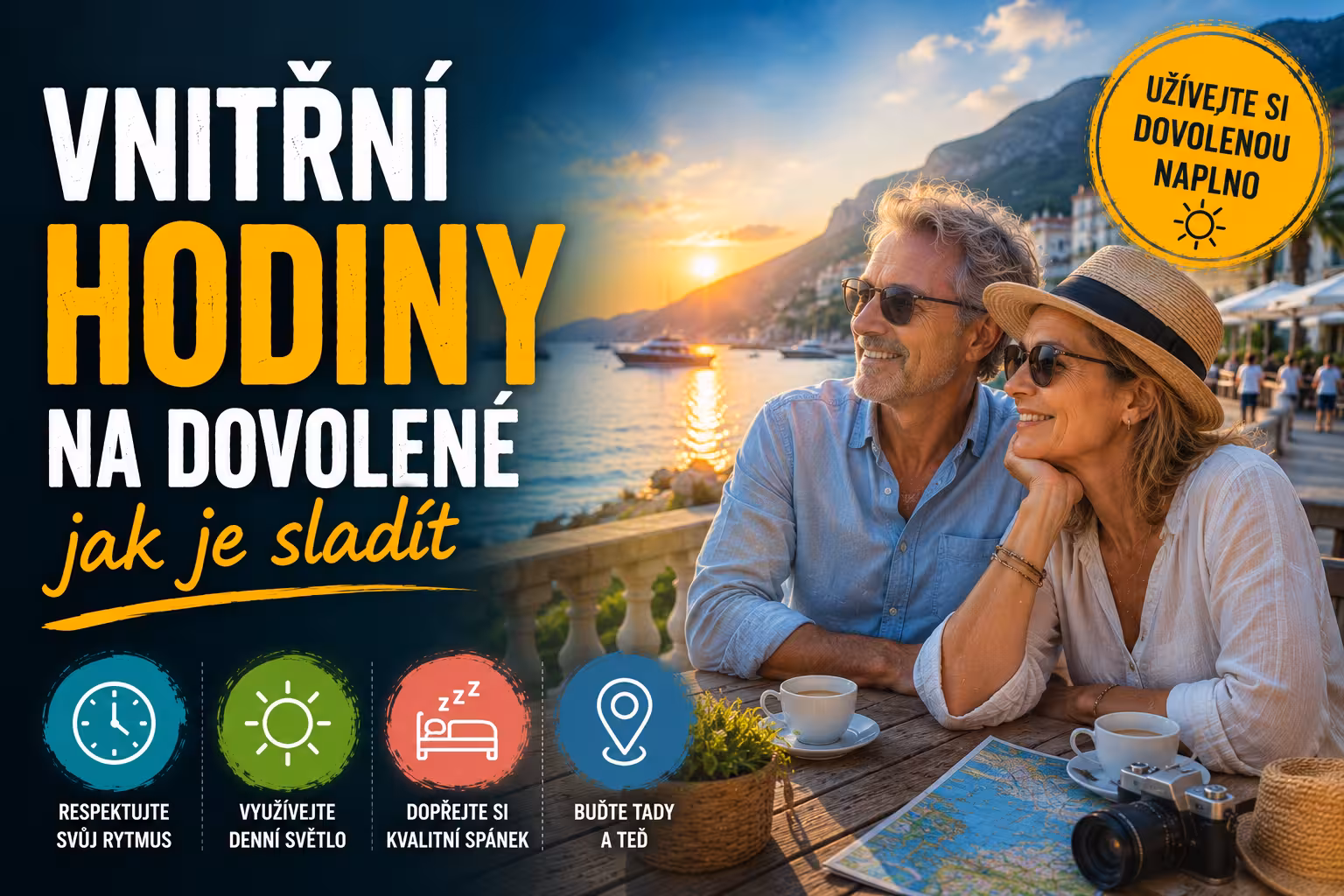 Vnitřní hodiny na dovolené: Proč vaše střeva odmítají spolupracovat a jak je přesvědčit, aby se přizpůsobily místnímu času