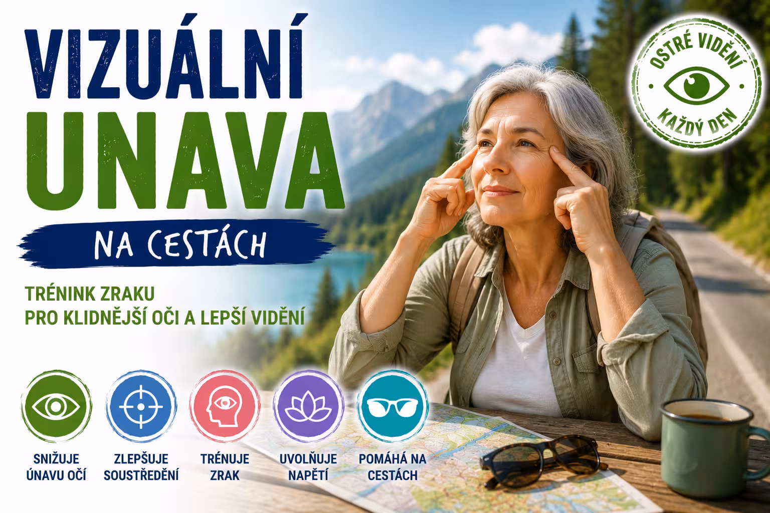 Vizuální únava na cestách – trénink zraku | Levita.cz