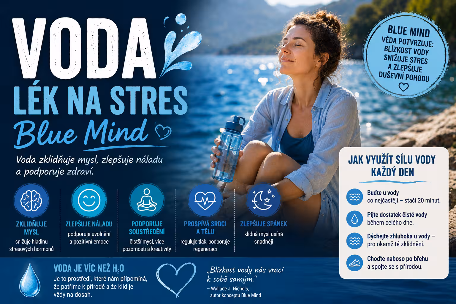 Voda jako nejsilnější lék na stres: Neurovědci odhalují, proč pohled na moře, jezero nebo řeku okamžitě vypíná napětí a nastartuje regeneraci