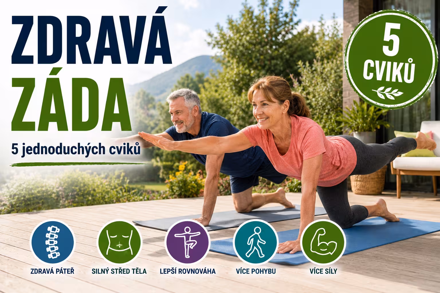 5 cviků pro zdravá záda a stabilitu | Levita.cz